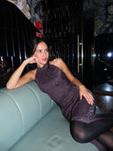 Рокля Champagne at Ritz in Anthracite