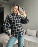 Карирана риза Noir Structuré