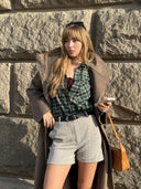 Карирана риза Nomade du Café en vert