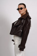 Кожено яке Dark Chocolate