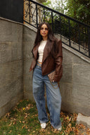 Кожено яке Croc Nut