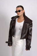 Кожено яке Dark Chocolate