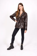 Кожено яке Cuir Espresso