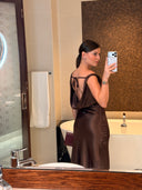 Дълга кафява рокля Ritz Espresso