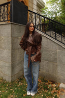 Кожено яке Croc Nut