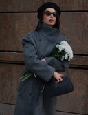 Палто от вълна Hiver à Paris в сиво