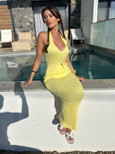 Butter yellow комплект топ и макси пола