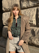 Карирана риза Nomade du Café en vert