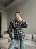 Карирана риза Noir Structuré