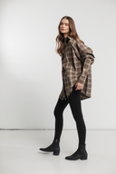 Карирана риза Nomade du Café en brune