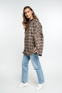 Карирана риза Nomade du Café en brune