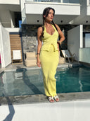 Butter yellow комплект топ и макси пола