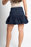 Къса дънкова пола Powder Indigo