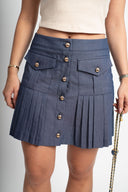 Къса пола с детайли Washed Stone