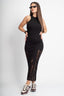 Дълга черна рокля Cassis Silk