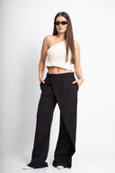 Бежов плетен топ с едно рамо Dusted Sienna