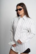 Раирана риза с вратовръзка Iced Cotton 2