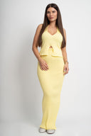 Butter yellow комплект топ и макси пола