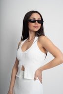 All white комплект топ и макси пола