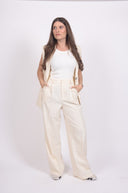 Панталон в беж и черно райе Raw Oat