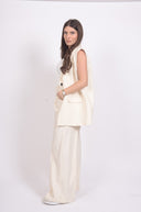 Панталон в беж и черно райе Raw Oat