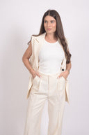 Панталон в беж и черно райе Raw Oat