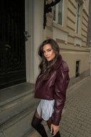 Кожено яке Burgundy