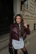 Кожено яке Burgundy